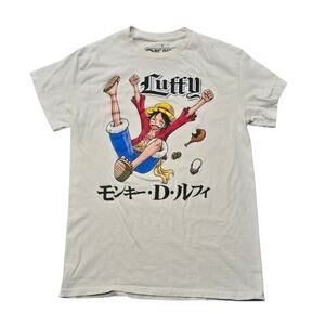 One Piece Monkey D Luffy Manga Series Straw Hat Pirate Short Sleeve Tee Shirt